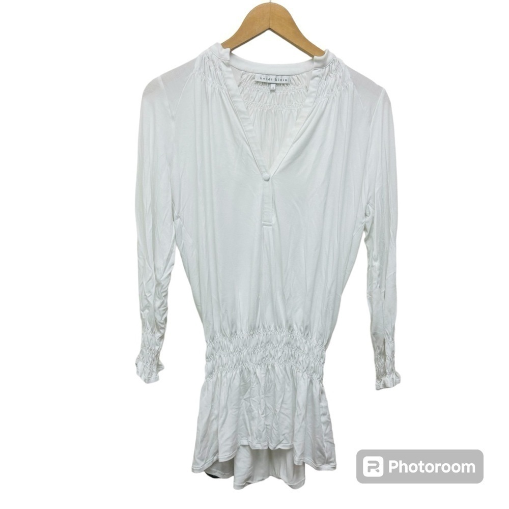 Heidi Klein Cote Sauvage Smocked Tunic